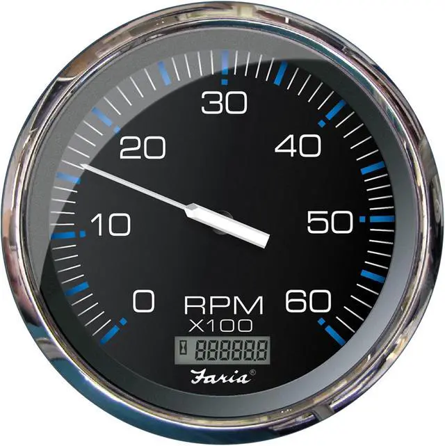 Alt view image 3 of 6 - FARIA 5 TACHOMETER WITH DIGITAL HOURMETER (6000 RPM)
