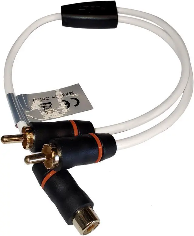 Alt view image 9 of 9 - Fusion EL-RCAYM RCA Standard Splitter 1 Female to 2 Male 010-12895-00 RCA Standard Splitter