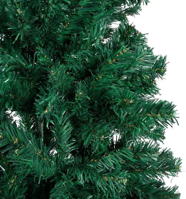 Alt view image 12 of 13 - vidaXL Christmas Tree Artificial Tree with Stand and Thick Branches Green PVC