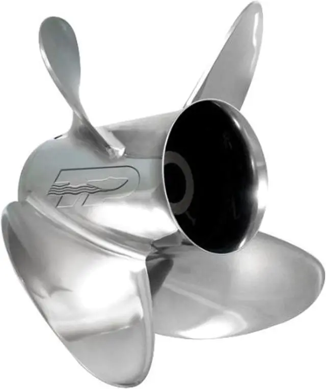 Alt view image 9 of 10 - Turning Point Express® EX-1419-4 Stainless Steel Right-Hand Propeller - 14 x 19 - 4-Blade