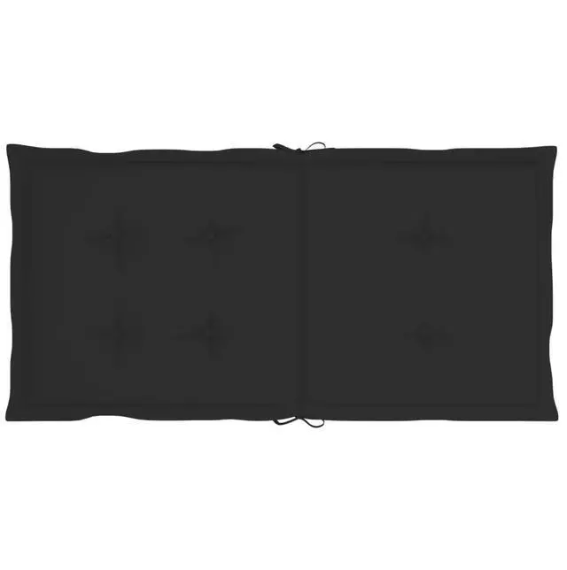 Alt view image 5 of 17 - vidaXL 6x Garden Chair Cushions Black 39.4" Outdoor Patio Lounge Seating Pad