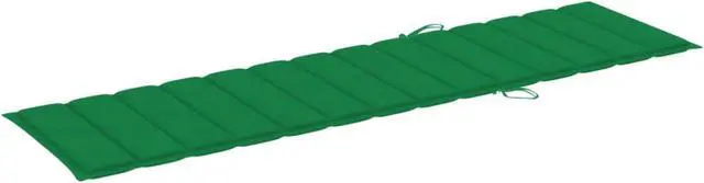 Alt view image 5 of 17 - vidaXL Sun Lounger Cushion Green 78.7" Fabric Outdoor Patio Lounge Seating Pad