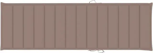 Alt view image 4 of 19 - vidaXL Patio Cushion Outdoor Sun Lounger Chair Cushion Taupe Oxford Fabric