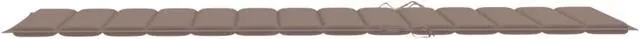 Alt view image 7 of 19 - vidaXL Patio Cushion Outdoor Sun Lounger Chair Cushion Taupe Oxford Fabric