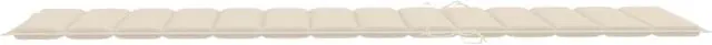 Alt view image 7 of 17 - vidaXL Patio Cushion Outdoor Sun Lounger Chair Cushion Cream Oxford Fabric