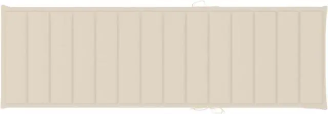 Alt view image 6 of 17 - vidaXL Patio Cushion Outdoor Sun Lounger Chair Cushion Cream Oxford Fabric