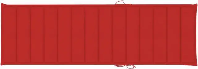Alt view image 6 of 17 - vidaXL Patio Cushion Outdoor Garden Sun Lounger Chair Cushion Red Oxford Fabric