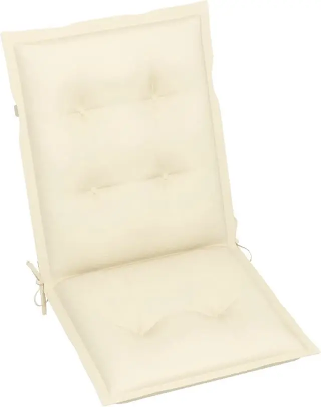 Alt view image 8 of 12 - vidaXL Chair Cushion 4 Pcs Outdoor Patio Chair Cushion Seat Pad Cream Fabric