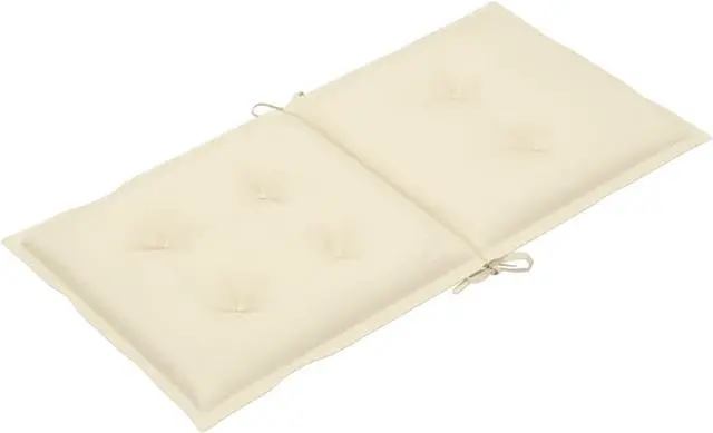 Alt view image 9 of 12 - vidaXL Chair Cushion 4 Pcs Outdoor Patio Chair Cushion Seat Pad Cream Fabric