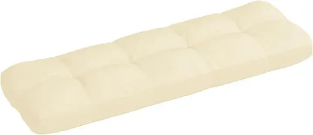 Alt view image 7 of 12 - vidaXL Chair Cushion Outdoor Patio Pallet Seat Cushion Sofa Pad Cream Fabric
