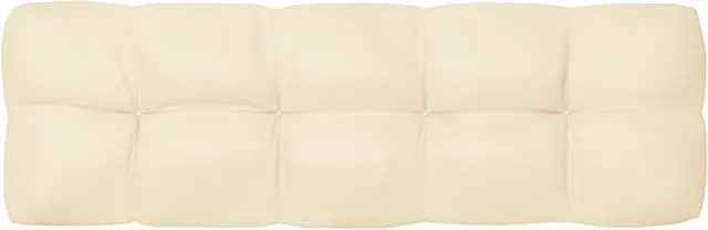 Alt view image 6 of 12 - vidaXL Chair Cushion Outdoor Patio Pallet Seat Cushion Sofa Pad Cream Fabric
