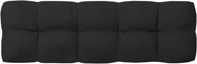 Alt view image 12 of 12 - vidaXL Chair Cushion 3 Pcs Outdoor Pallet Seat Cushion Sofa Pad Black Fabric