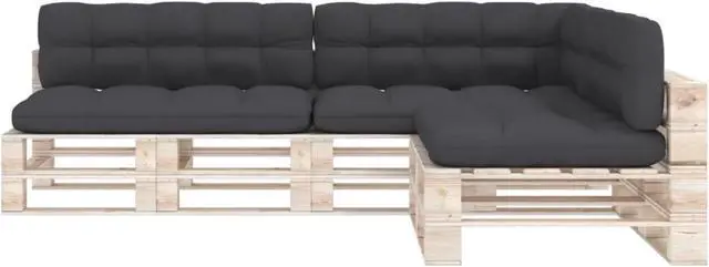 Alt view image 10 of 12 - vidaXL 7x Pallet Sofa Cushions Anthracite Home Chair Mat Backrest Seat Pads