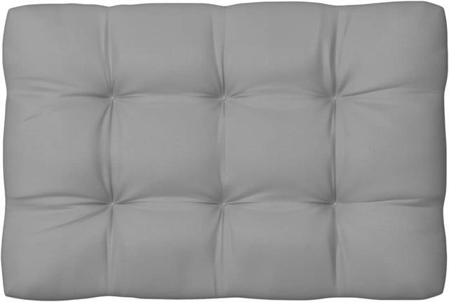Alt view image 11 of 12 - vidaXL 7x Pallet Sofa Cushions Gray Home Chair Mat Backrest Seat Pads Fabric