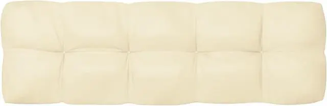 Alt view image 11 of 12 - vidaXL Pallet Cushions Floor Cushion Seat Pad for Garden Patio 7 Pcs Cream