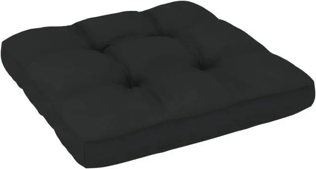 Alt view image 4 of 17 - vidaXL Pallet Sofa Cushion Black 22.8"x22.8"x4"