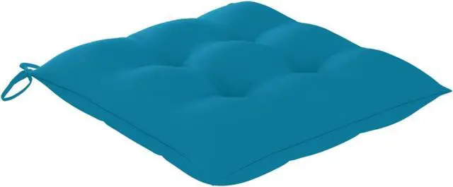 Alt view image 3 of 15 - vidaXL Chair Cushions 2 pcs Light Blue 19.7"x19.7"x2.8" Fabric