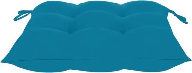 Alt view image 4 of 15 - vidaXL Chair Cushions 2 pcs Light Blue 19.7"x19.7"x2.8" Fabric