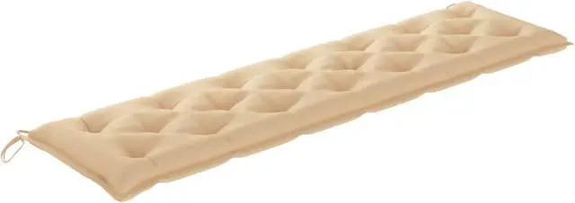 Alt view image 5 of 17 - vidaXL Bench Cushion Outdoor Water Repellent Bench Cushion Beige Oxford Fabric