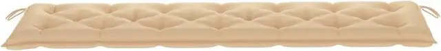 Alt view image 6 of 17 - vidaXL Bench Cushion Outdoor Water Repellent Bench Cushion Beige Oxford Fabric
