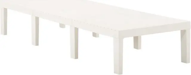 Alt view image 4 of 13 - vidaXL Sun Lounger Plastic White
