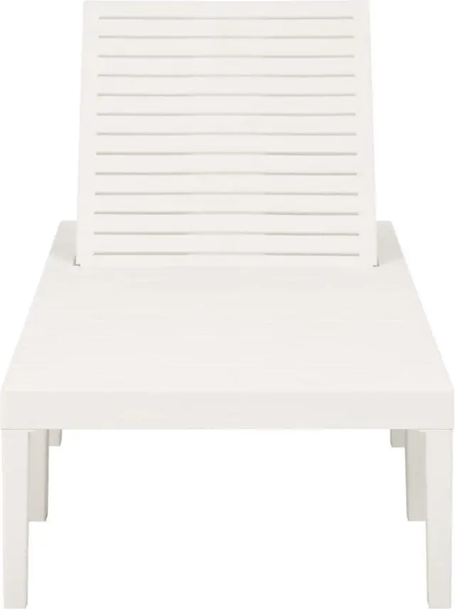 Alt view image 5 of 13 - vidaXL Sun Lounger Plastic White