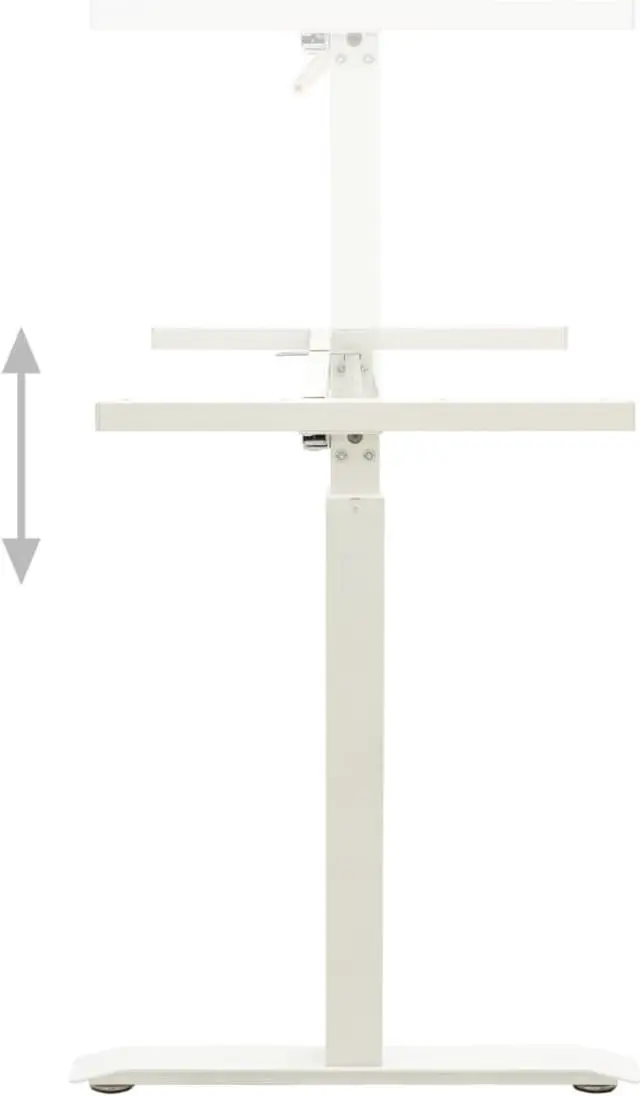 Alt view image 12 of 12 - vidaXL Standing Desk Frame Adjustable Legs Computer Desk Base for Home Office