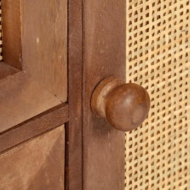 Alt view image 10 of 16 - vidaXL Sideboard Coffee Bar Buffet Hallway Entryway Cabinet Solid Wood Mango