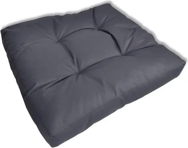 Alt view image 5 of 11 - vidaXL Chair Cushion Outdoor Patio Pallet Seat Cushion Sofa Pad Gray Fabric