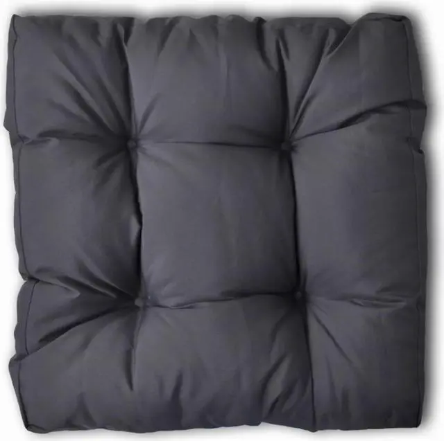 Alt view image 5 of 10 - vidaXL Chair Cushion Outdoor Patio Pallet Seat Cushion Sofa Pad Gray Fabric