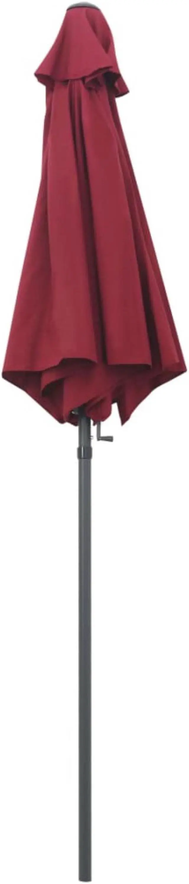 Alt view image 4 of 16 - vidaXL Parasol Burgundy 78.7"x83.1" Aluminum