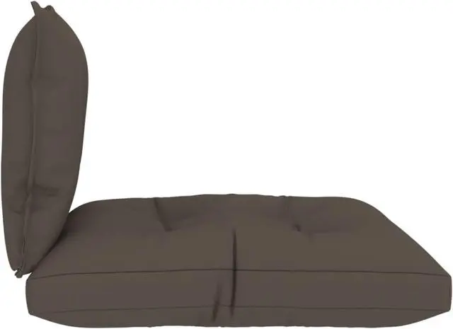 Alt view image 11 of 16 - vidaXL Chair Cushion 2 Pcs Outdoor Pallet Seat Cushion Sofa Pad Taupe Fabric