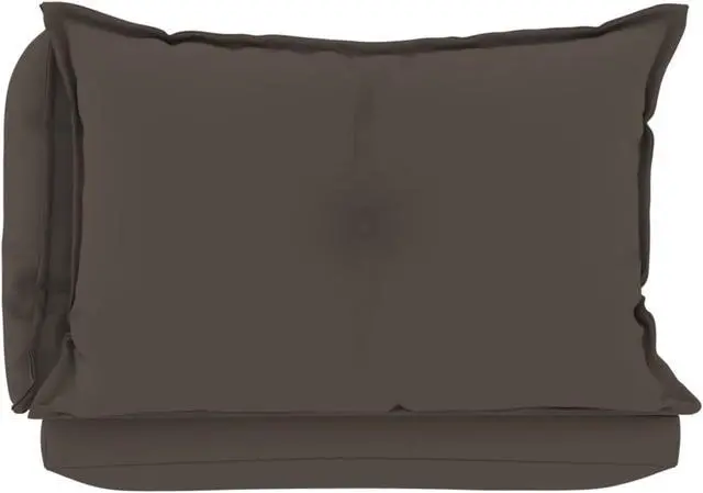 Alt view image 7 of 18 - vidaXL 3x Pallet Sofa Cushions Taupe Fabric Garden Outdoor Patio Lounge Seats