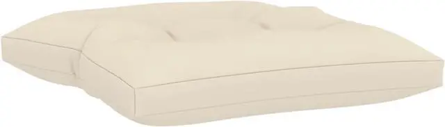 Alt view image 6 of 12 - vidaXL Chair Cushion Outdoor Patio Pallet Cushion Seat Pad Pillow Cream Fabric