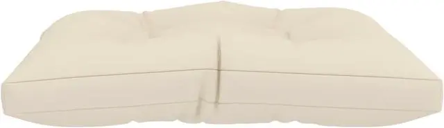 Alt view image 7 of 12 - vidaXL Chair Cushion Outdoor Patio Pallet Cushion Seat Pad Pillow Cream Fabric