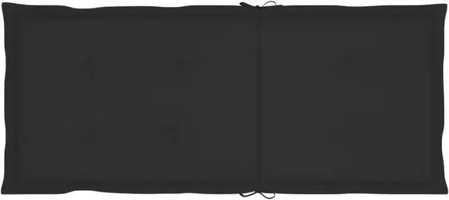 Alt view image 9 of 13 - vidaXL Chair Cushion 2 Pcs Outdoor Garden High Back Chair Cushion Black Fabric