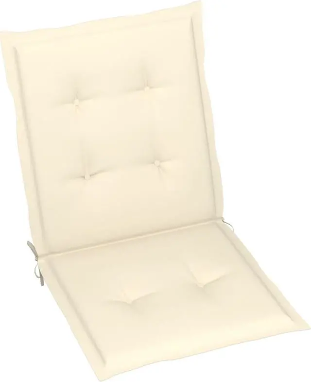 Alt view image 7 of 16 - vidaXL Chair Cushion 4 Pcs Outdoor Patio Chair Cushion Pad Cream Oxford Fabric