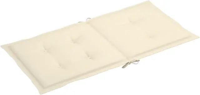 Alt view image 8 of 16 - vidaXL Chair Cushion 4 Pcs Outdoor Patio Chair Cushion Pad Cream Oxford Fabric