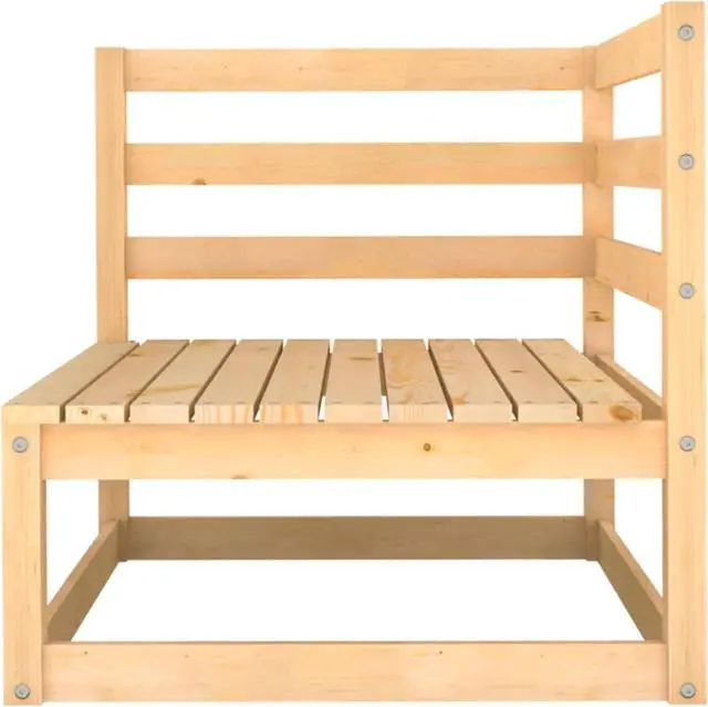 Alt view image 10 of 12 - vidaXL Patio Furniture Set 2 Piece Garden Sofa Set with Cushions Solid Wood Pine