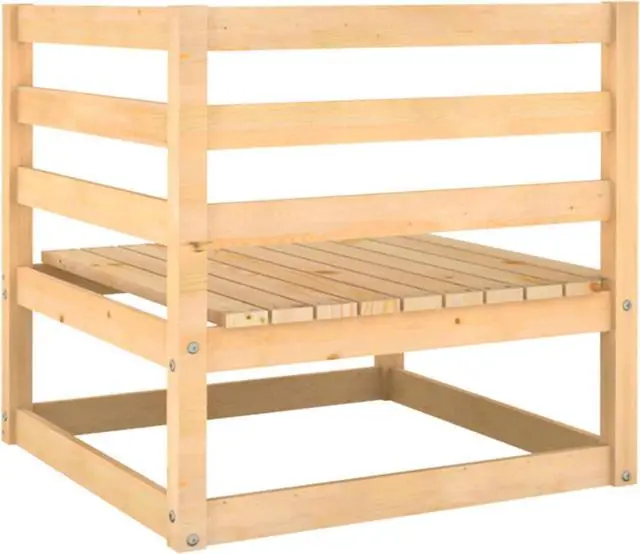 Alt view image 12 of 12 - vidaXL Patio Furniture Set 2 Piece Garden Sofa Set with Cushions Solid Wood Pine