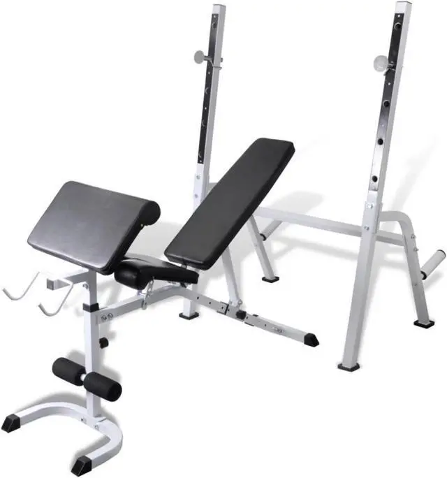 Alt view image 7 of 11 - vidaXL Multi-exercise Workout Bench Home Gymnasium Fitness Centre Sport Goods