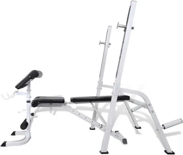 Alt view image 9 of 11 - vidaXL Multi-exercise Workout Bench Home Gymnasium Fitness Centre Sport Goods