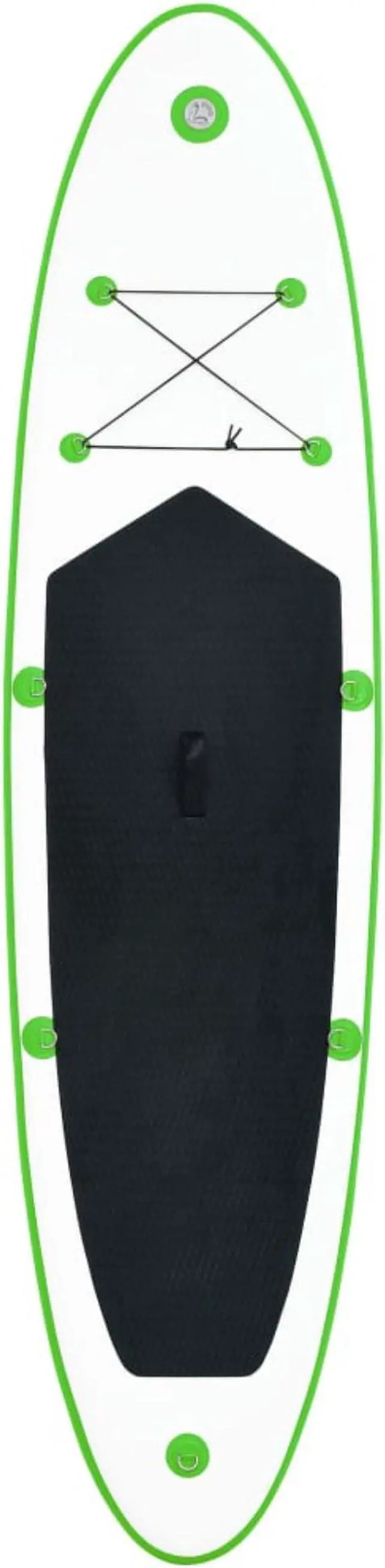 Alt view image 10 of 12 - vidaXL Paddleboard Set with Accessories Inflatable Paddleboard Green and White