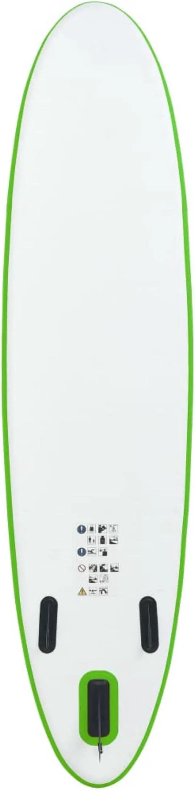 Alt view image 11 of 12 - vidaXL Paddleboard Set with Accessories Inflatable Paddleboard Green and White