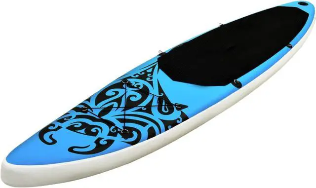 Alt view image 9 of 12 - vidaXL Paddleboard Set Inflatable Paddle Board Surf Set Sup Surboard Blue