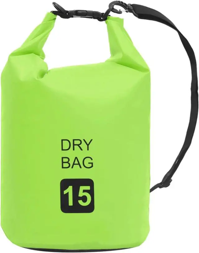 Alt view image 8 of 12 - vidaXL Dry Bag Waterproof Backpack Dry Sack Dry Bag with Zipper Green PVC