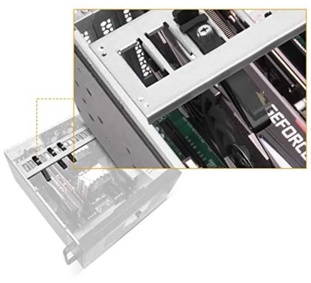 Alt view image 4 of 13 - SilverStone 4U rackmount server chassis with liquid cooling compatibility,RM42-502