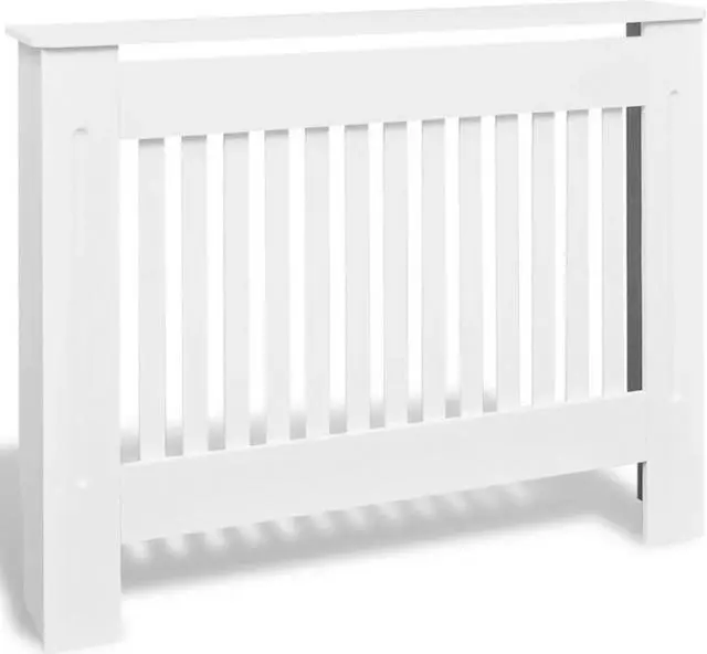 Alt view image 6 of 10 - vidaXL Radiator Cover Radiator Guard for Home Office Heater Cover White MDF