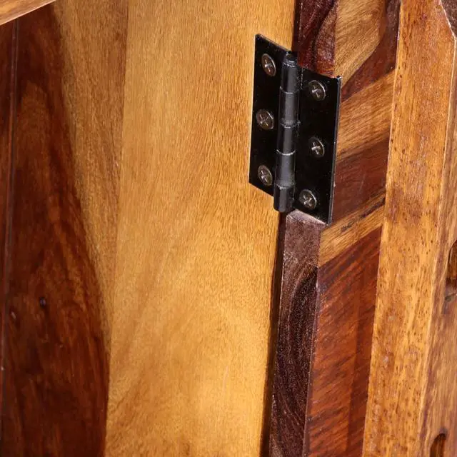 Alt view image 7 of 15 - vidaXL Writing Desk Honey Brown Solid Acacia Wood Medium Writing Desk