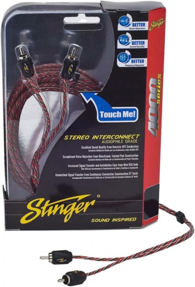 Alt view image 8 of 8 - STINGER SI4217 CAR STEREO 4000 SERIES 17 FT AMP INSTALL RCA INTERCONNECT CABLE